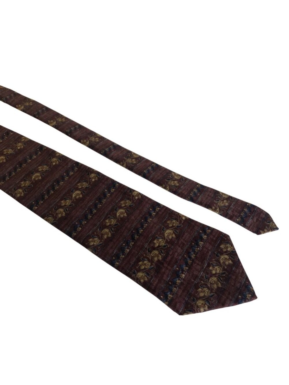 Stafford Executive Silk Tie Floral Stripe Mens Necktie Accessory Office Formal